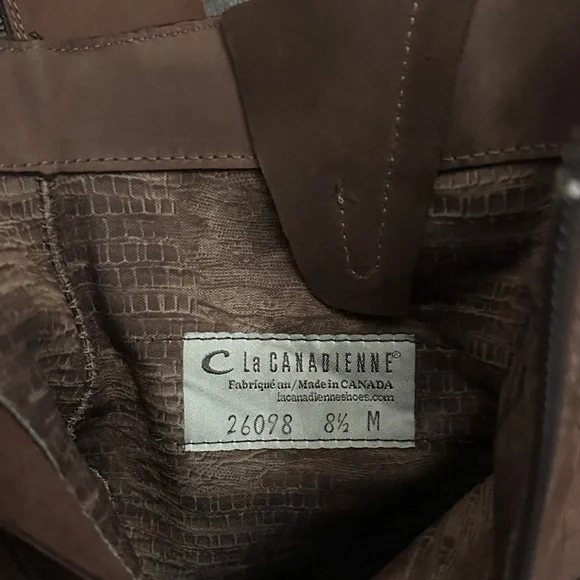 La CANADIENNE Brown Combat Boots - Picture 6 of 6